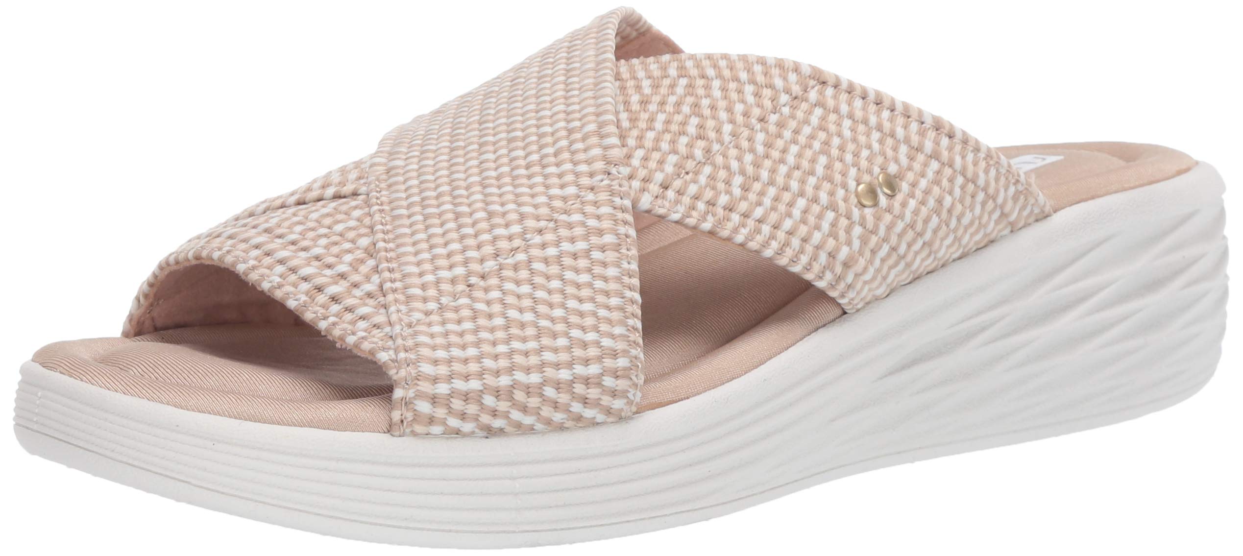 Ryka Women's Nadine Slides Sandal - Comfortable & Supportive Casual Sandals for Women - Perfect for Lounging, Poolside, and Everyday Wear