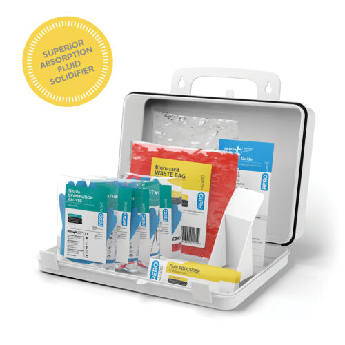 Bloodborne Pathogen Cleanup Kit - OSHA Compliant Biohazard Spill Kit for Hospitals, Schools & Workplaces | Emergency Blood Spill Response & Infection Control Solution