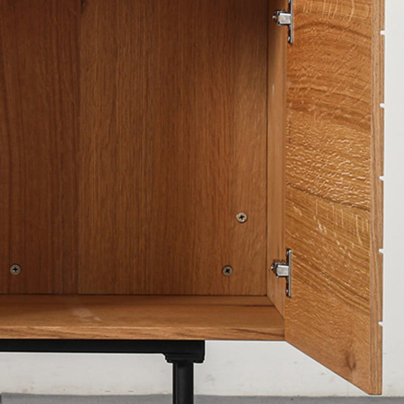 ZANE 100cm Natural Oak Sideboard Buffet Cabinet - Modern Dining Room Storage for Dishes, Linens & Entertaining Essentials