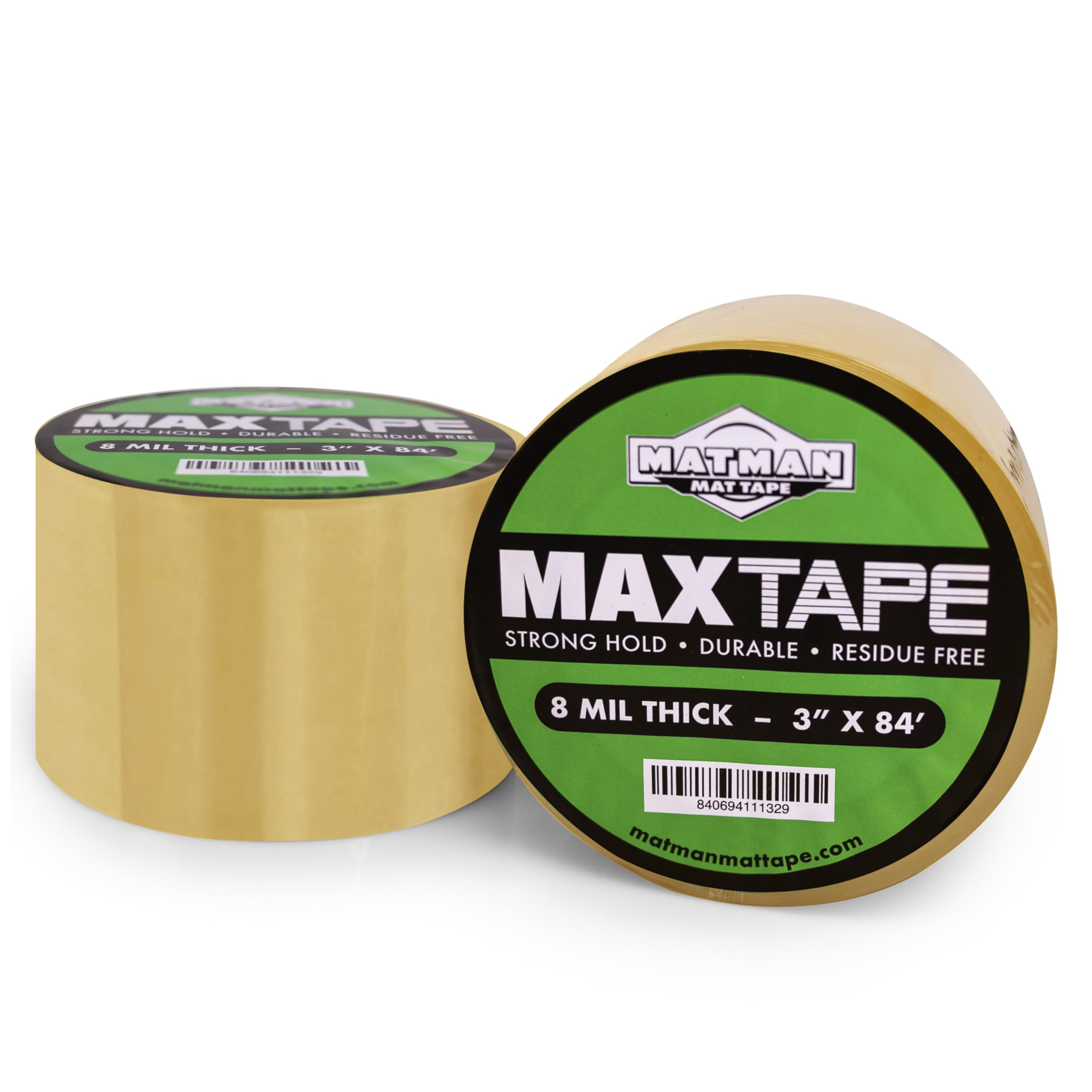 Matman Wrestling Mat Tape - Ultra Strong Adhesive Vinyl Tape for Wrestling, Jiu Jitsu, MMA & Exercise Mats | Clear Gym Floor & Home Mat Protection Tape | 3 inch & 4 inch Width Options (Case or Individual Rolls) | Perfect for Sports Training, Home Gym Setup & Martial Arts Dojo Flooring