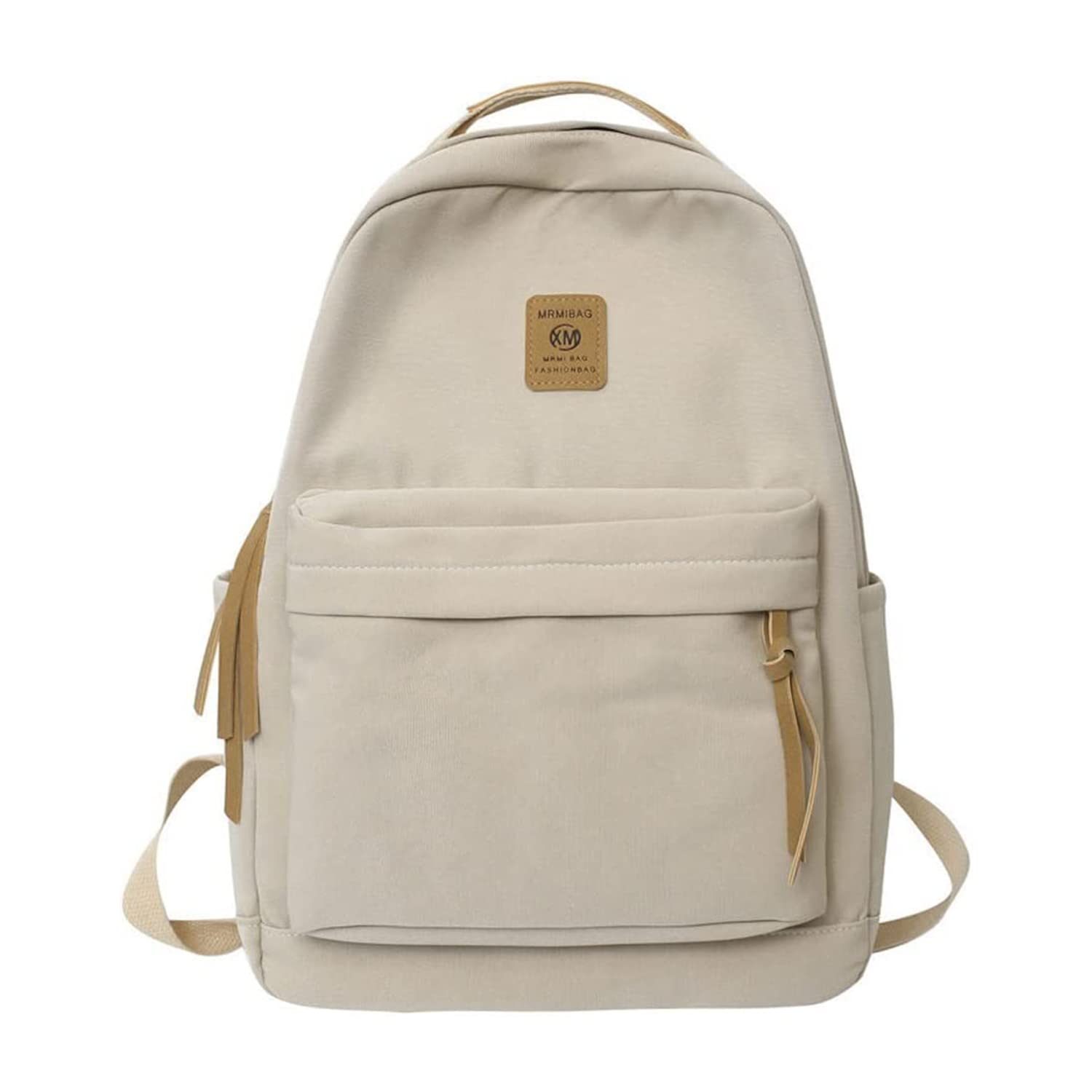 Cute Kawaii Backpack for Girls & Teens - Sage Green Aesthetic School Bag with Preppy Style | Perfect for School, College, Travel & Daily Use (Khaki)