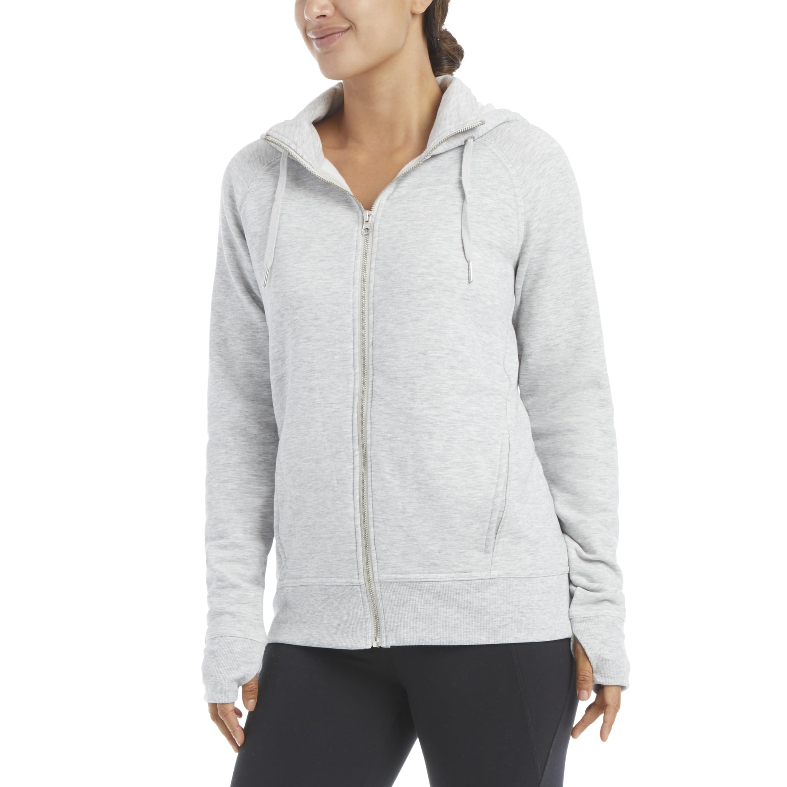 Jockey Women's Cozy Fleece Hooded Active Jacket - Lightweight Warm Winter Pullover for Running, Hiking & Outdoor Activities