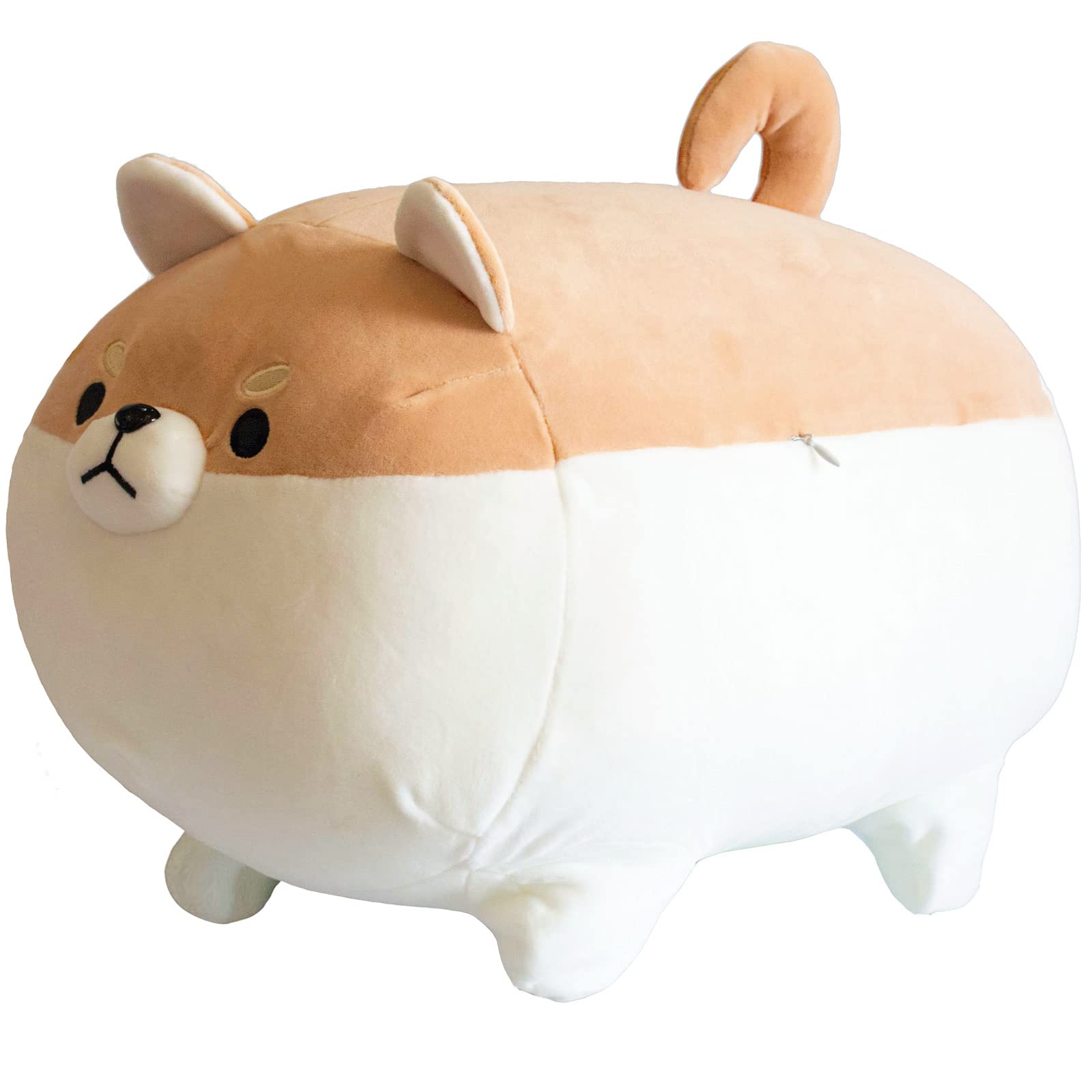 **40cm Soft Shiba Inu Plush Pillow - Cute Brown Stuffed Animal Dog Toy, Cozy Corgi Pillow for Kids, Boys & Girls - Perfect Birthday Gift for Home, Nursery & Travel**