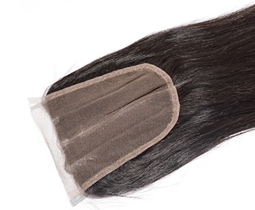 DaJun 8A Grade 3-Part Lace Closure with Straight Virgin Hair Bundles - 100% Unprocessed Philippine Human Hair (14