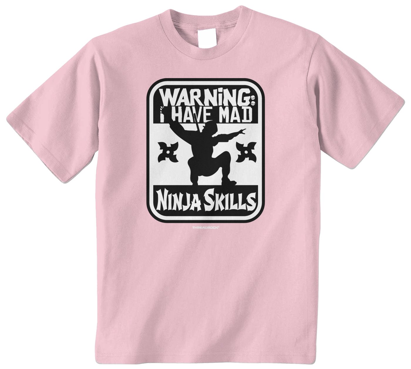 Threadrock Big Boys' Warning I Have Mad Ninja Skills Youth T-Shirt - Cool Graphic Tee for Boys - Perfect for School, Sports & Playdates