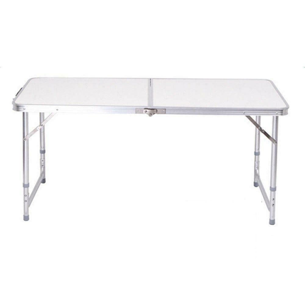 StateOJ Aluminum Folding Table - Lightweight Portable Camping Table for Outdoor Picnic, BBQ, Beach, Patio & Office Use - Durable Camping Gear & Furniture Accessories for Travel, Tailgating & Backyard Parties
