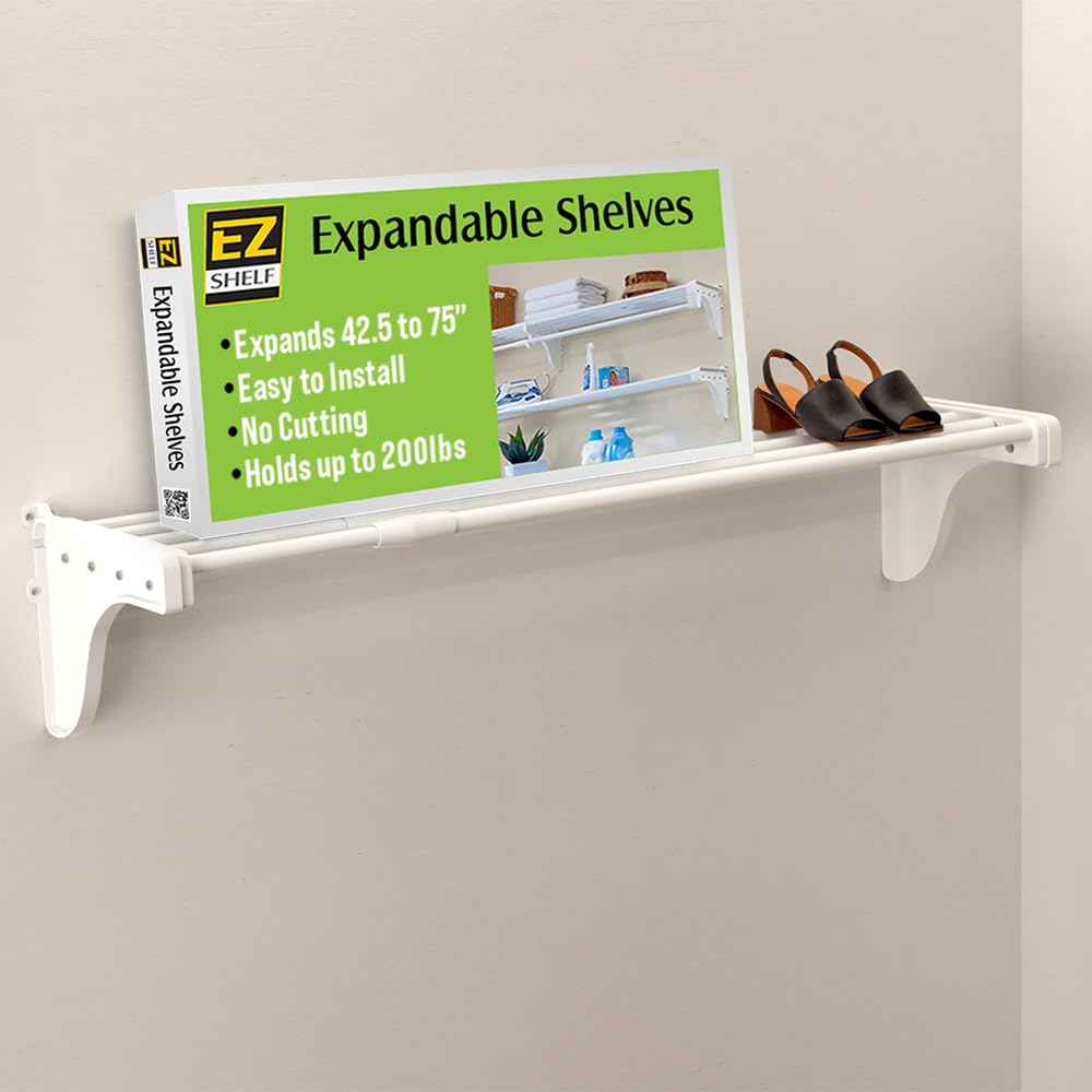 EZ Shelf Expandable Closet Organizer - Adjustable from 42.5
