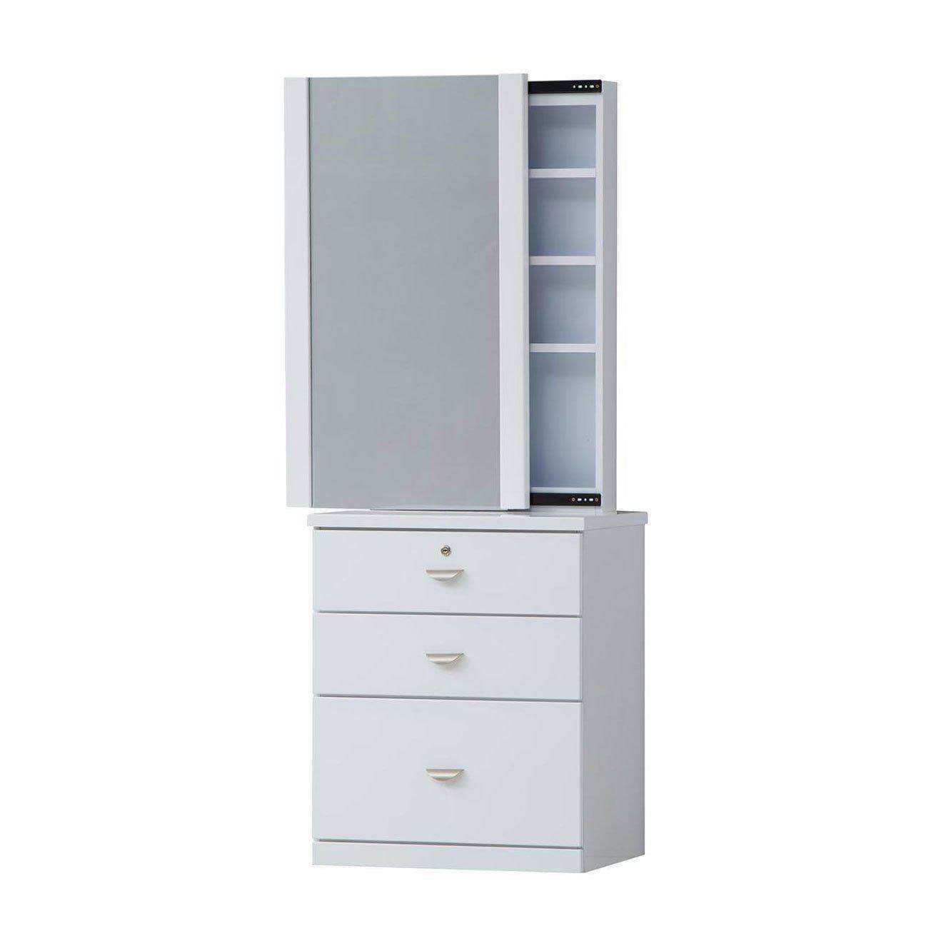 Elegant Vanity Dressing Table with Mirror - Modern Makeup Desk for Bedroom, Bathroom & Salon - Perfect for Makeup, Skincare & Hair Styling