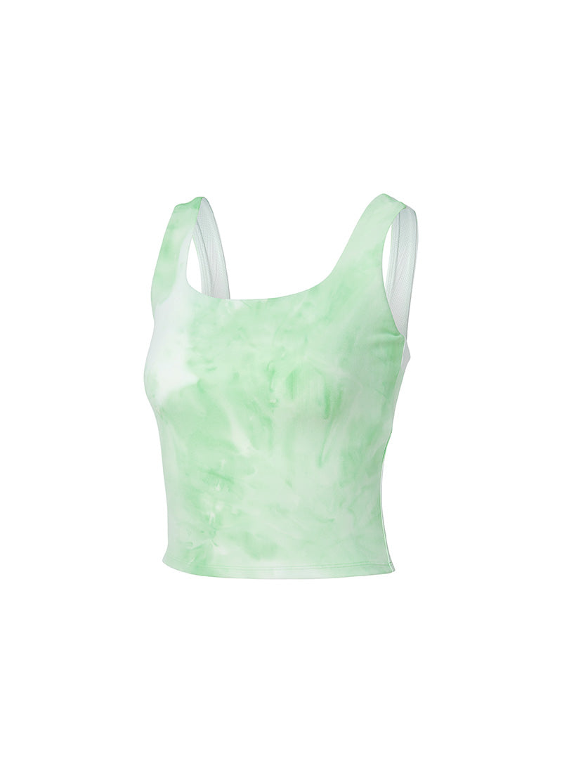 Trendy Tie Dye Square Crop Top for Women - Soft Comfort Fit Summer T-Shirt - Perfect for Beach, Music Festivals & Casual Outings