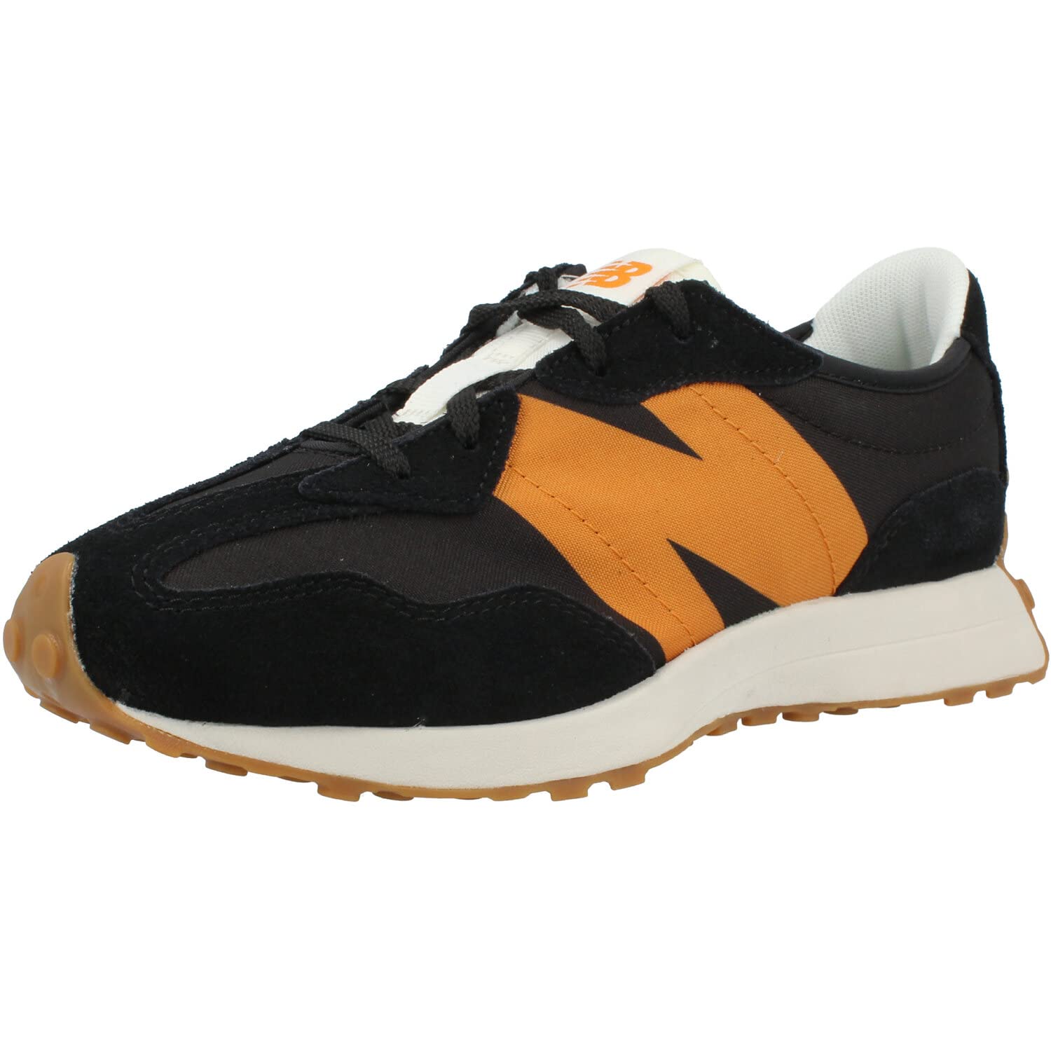 New Balance 327 Black Suede Sneakers - Size 6 US Junior - Lightweight Running Shoes for Kids, Boys & Girls - Perfect for School, Sports & Casual Wear