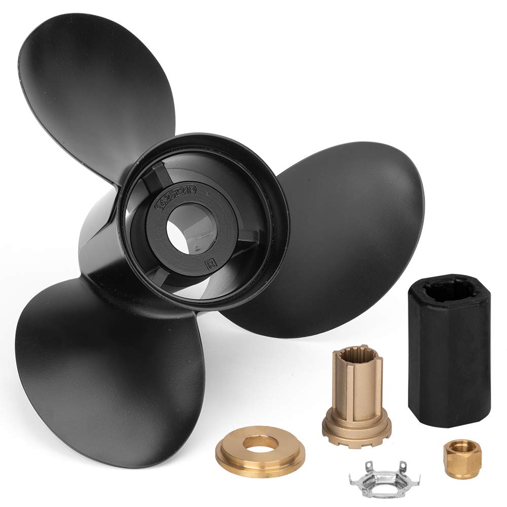 VIF Boat Propeller for Mercury Mercruiser Alpha One/Bravo One Outboard Motors 135-300 HP 2 & 4-Stroke - 15 Spline Tooth Aluminum Prop (Right Hand Rotation) - Perfect for Fishing, Boating & Water Sports