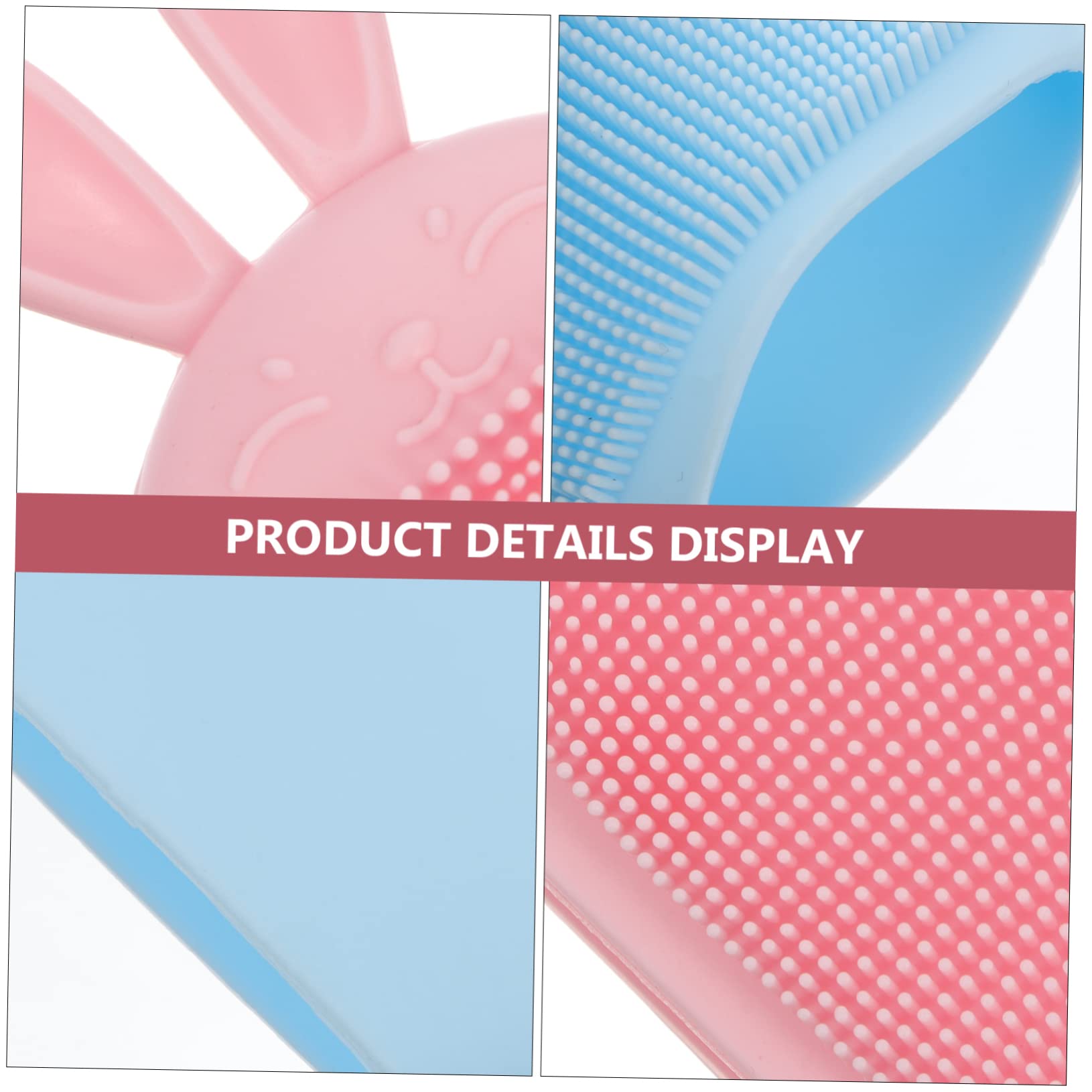 FRCOLOR 9 Pcs Silicone Face & Body Brush for Kids Bath & Shower