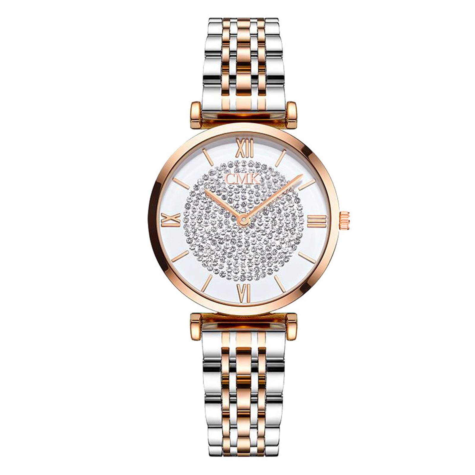 Stylish Magnetic Buckle Mesh Analog Quartz Watch for Women - Perfect for Nurses, Professionals & Everyday Fashion Accessory