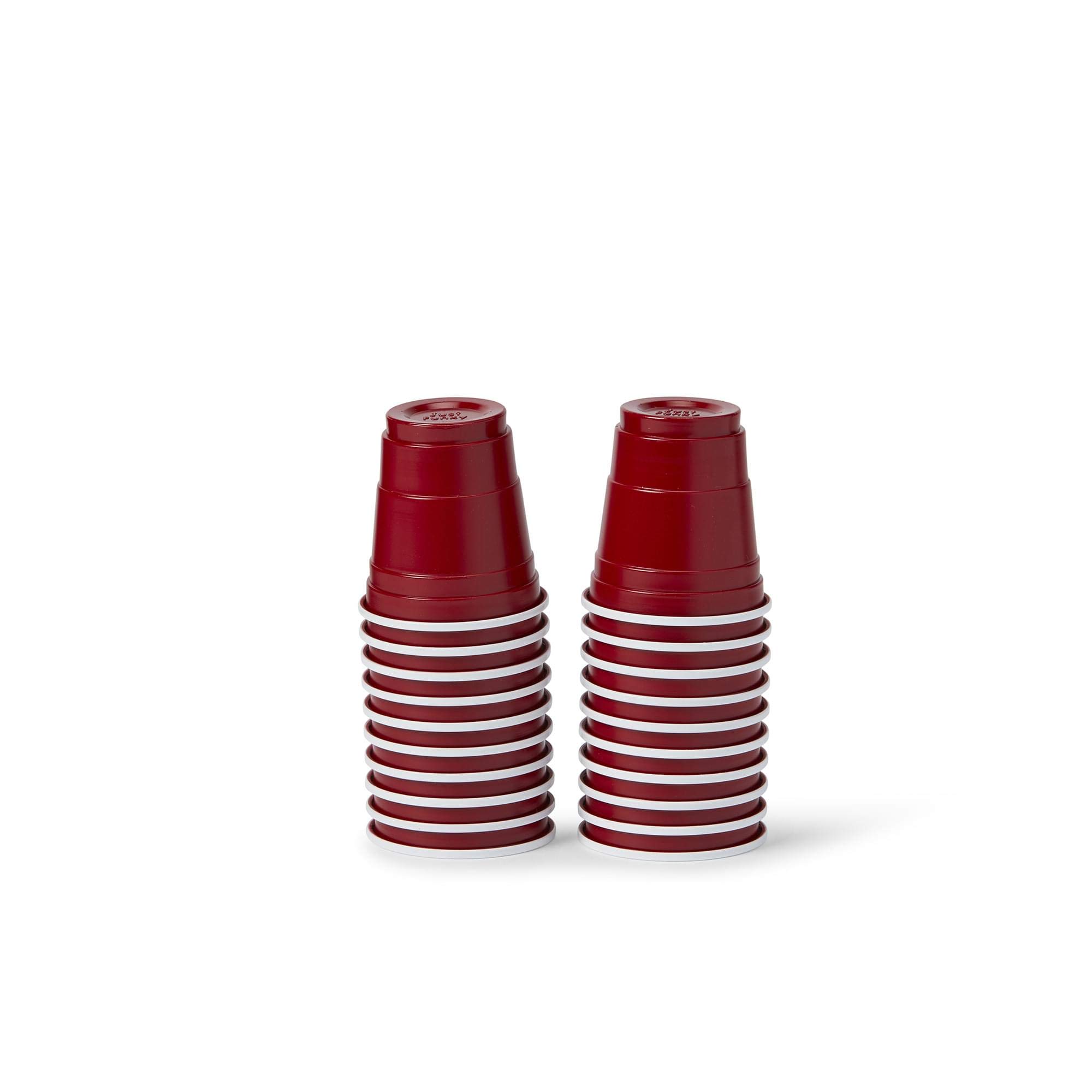 20 Pack 1.5 oz Acrylic Shot Glasses - Red Plastic Party Cups for Drinking, Tasting & Sampling - Disposable Beverage Ware for Birthday Parties, Weddings, Poolside Events & Games - Perfect for Cocktails, Beer, Liquor & Wine Tasting