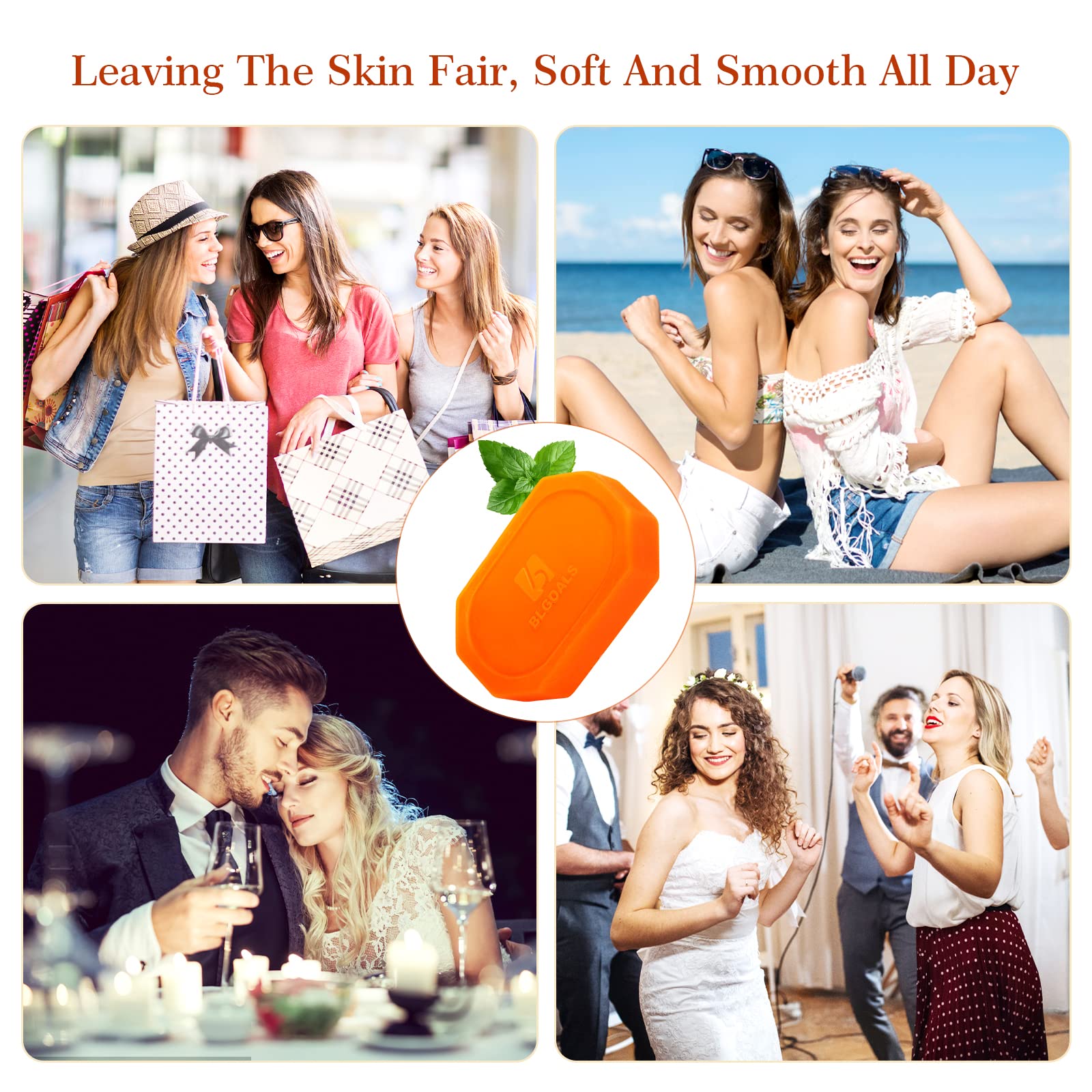 Kojic Acid Soap for Dark Spots - Natural Turmeric & Retinol - 160g (2 Bars) for Clear Skin