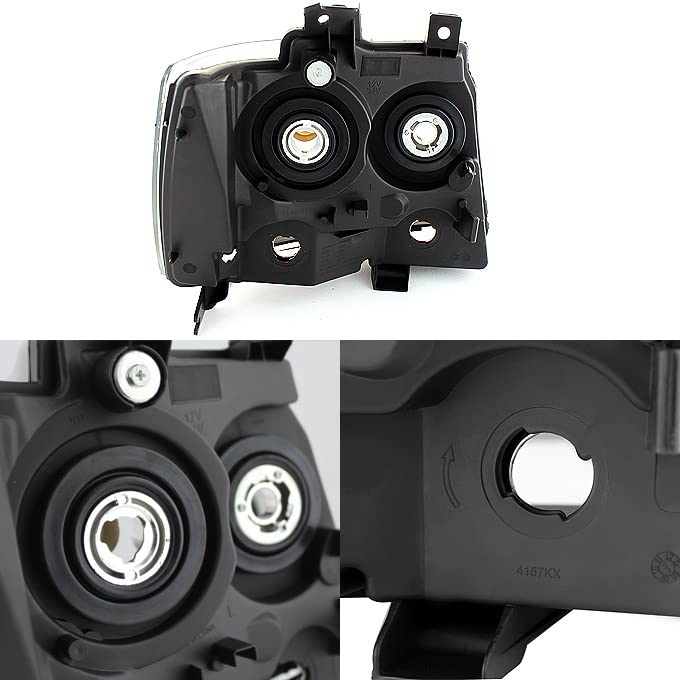 AKKON Black Smoked OE Headlights & LED Tail Lights Replacement for 2007-2014 Chevy Suburban Tahoe - Upgrade Your Vehicle Lighting for Night Driving and Enhanced Style