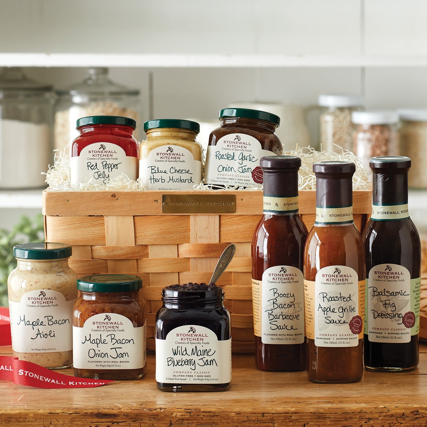 Stonewall Kitchen Favorite Flavors Gift Set (9-Piece) - Perfect for Holidays, Housewarming & Gourmet Food Lovers