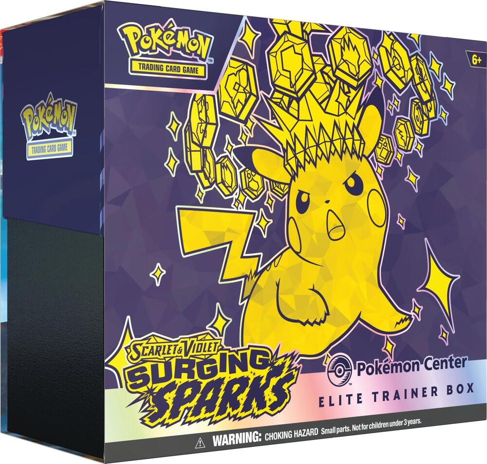 Pokemon Scarlet & Violet Surging Sparks Elite Trainer Box (ETB) - Exclusive Pokemon Center Edition | Perfect for Collectors, Battles & Gifts