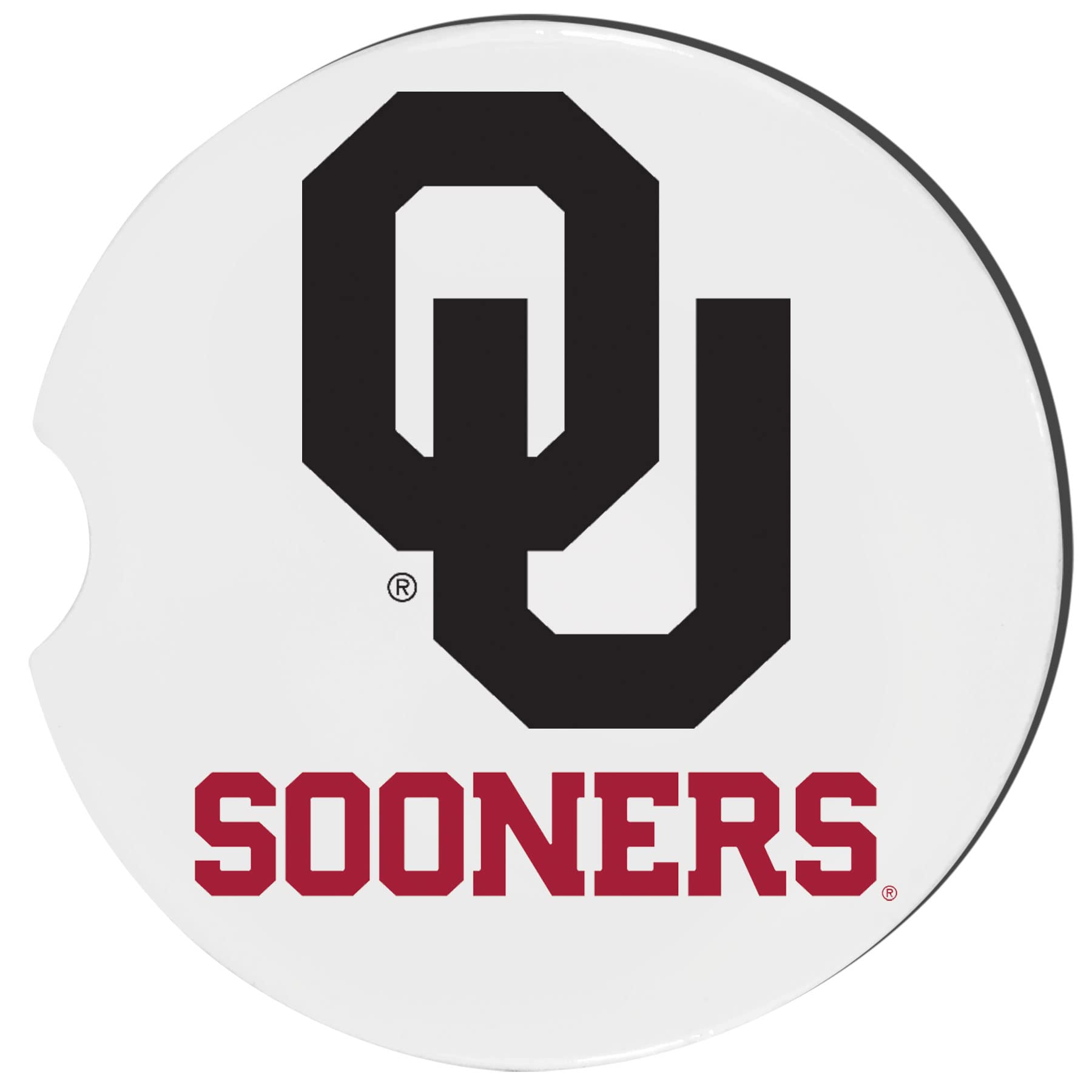 Oklahoma Sooners Car Coasters - 4 Pack Sandstone Cup Holder Coasters for Cars, OU Sooners Gifts for Fans, University of Oklahoma Alumni Merch - Perfect for Game Day Tailgating & Office Decor