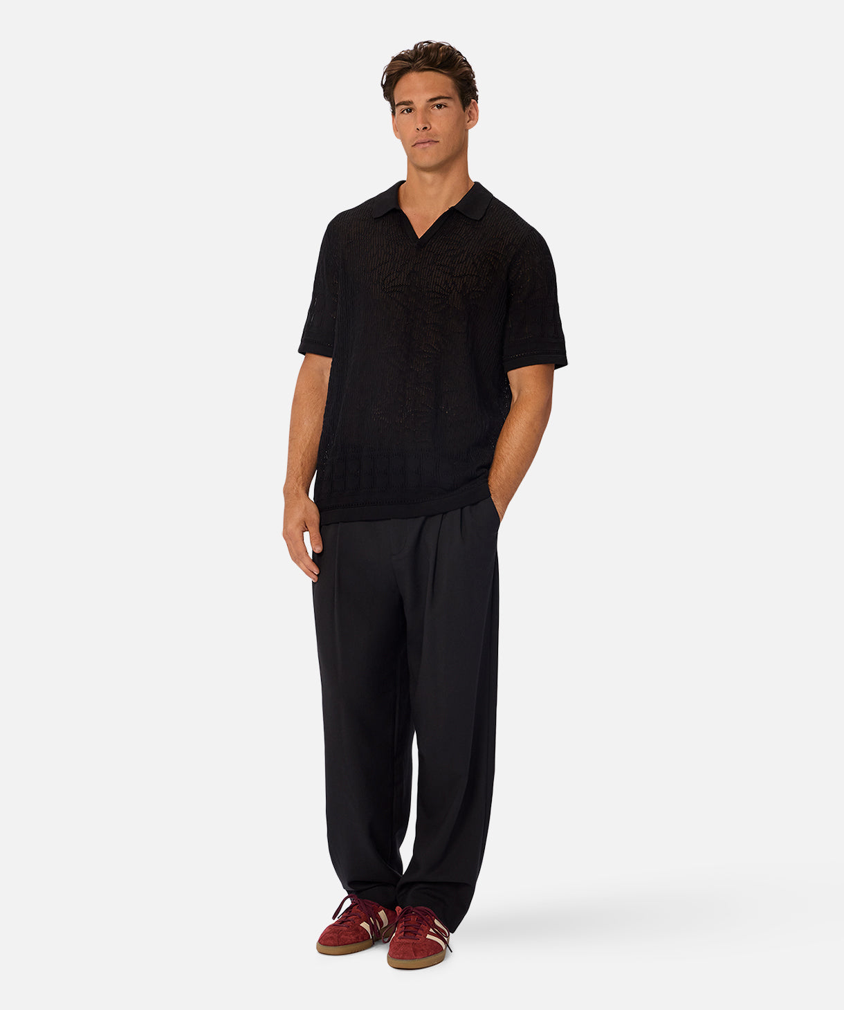 The New Venezia Polo Shirt for Men - Classic Black Cotton Casual Wear - Perfect for Office, Golf & Everyday Outfits