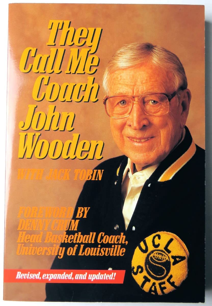 John Wooden Autographed Signed Book 
