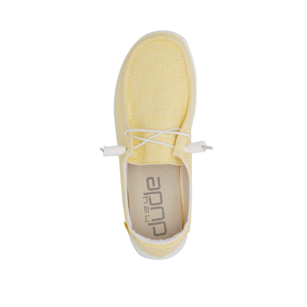 Hey Dude Women's Wendy Linen Sunshine Slip-On Loafers Size 11 - Comfortable Lightweight Casual Shoes for Women - Perfect for Walking, Travel & Everyday Wear