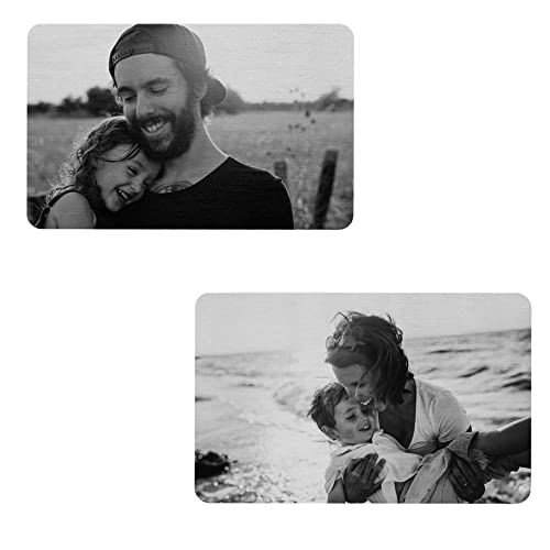 Black 2 sides photo engraving