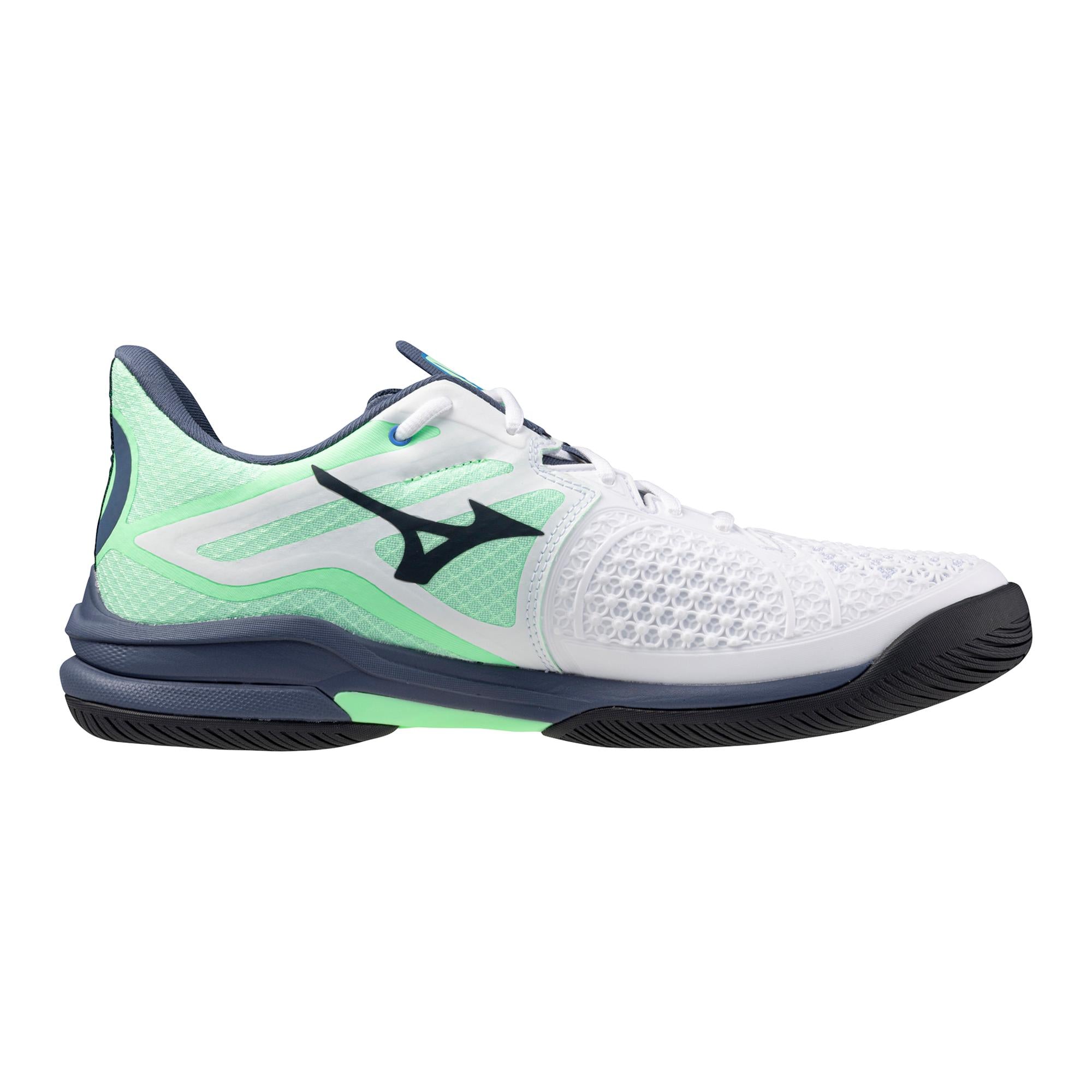 Mizuno Wave Exceed Tour White/Mint Men's Tennis Shoes - Lightweight Performance Court Shoes for Competitive Play & Training
