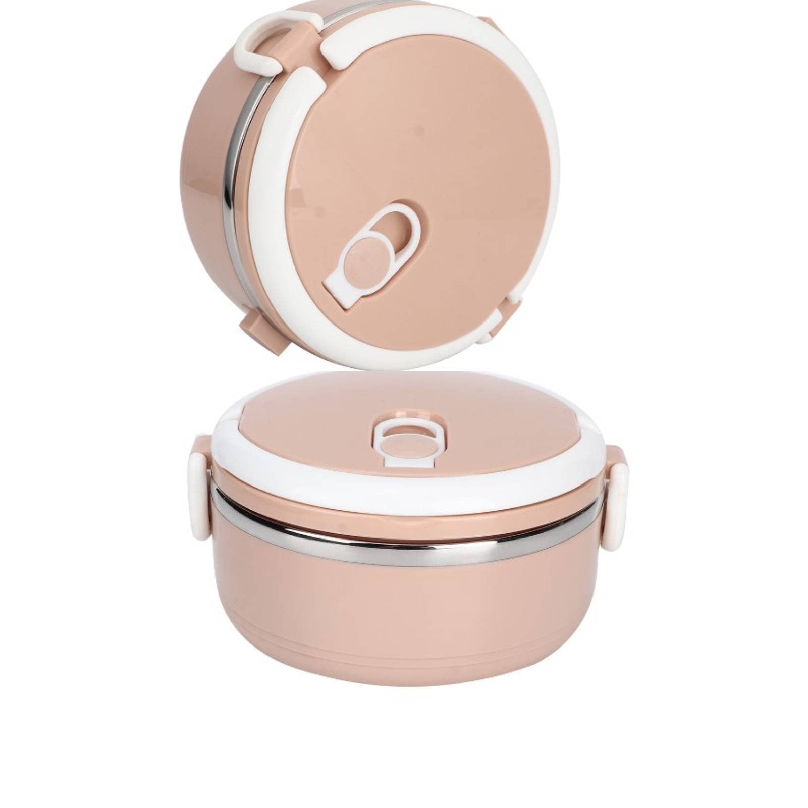 2-Piece Stainless Steel Bento Lunch Box Set - Pink Portable Single Layer Food Container for School, Work & Travel - Leak-Proof Snack Storage with Lid - Ideal for Meal Prep, Picnics & Office Lunches
