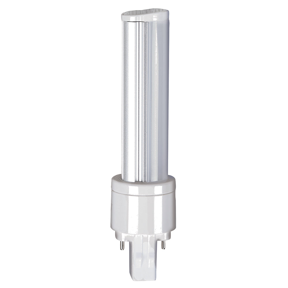 Halco 81159 LED PL Plug-In Light Bulb - 6W, 2700K Warm White, Non-Dimmable, GX23 Base, Hybrid Technology - Perfect for Home Office Lighting, Desk Lamps & Energy-Efficient Fixtures