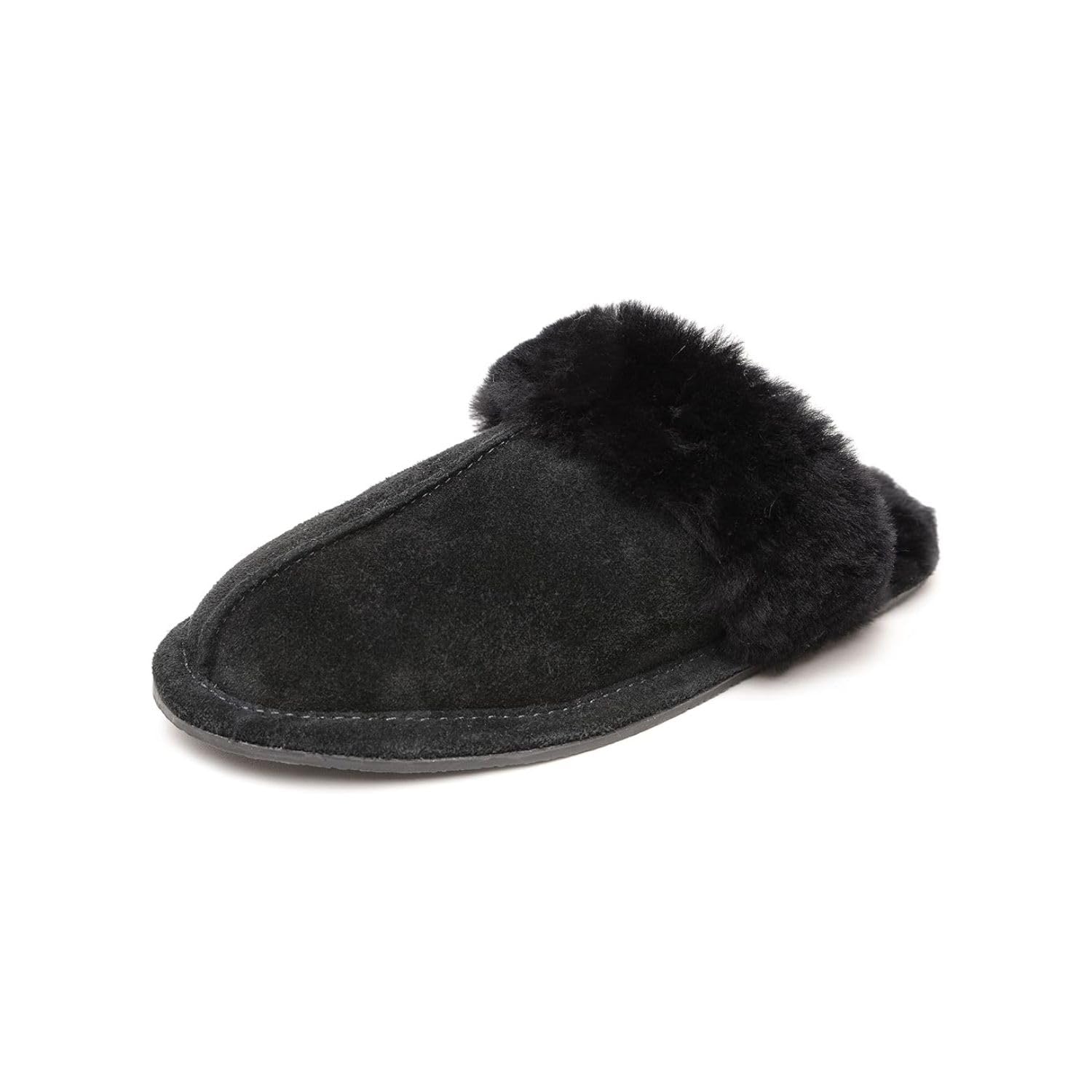 Minnetonka Women's Sheepskin Slides - Soft & Comfortable House Slippers for Indoor/Outdoor Wear, Perfect for Relaxing at Home or Quick Errands