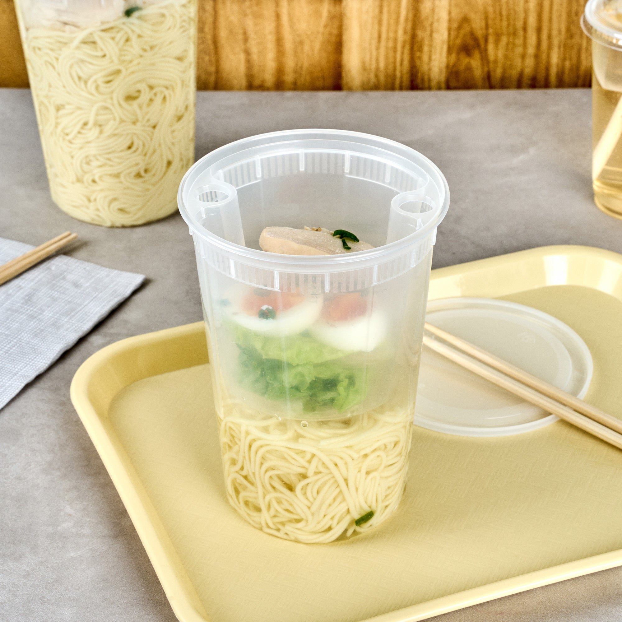 24 oz Round Clear Plastic Soup Container Insert - Fits 32, 40 & 48 oz Containers | Microwave Safe | Bulk 100 Count | Perfect for Takeout, Catering & Restaurant Food Storage