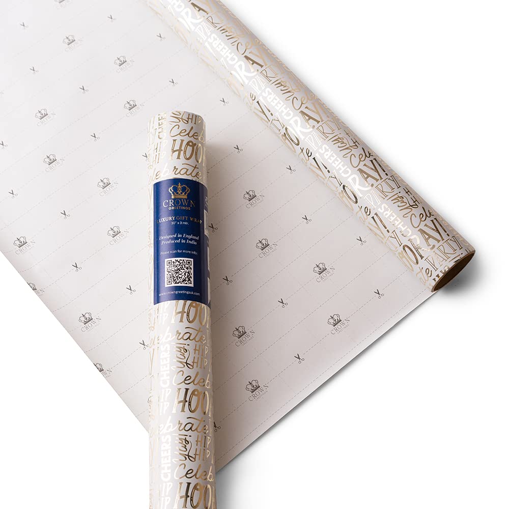 Hip Hip Hooray Gift Wrapping Paper Roll - Premium 30