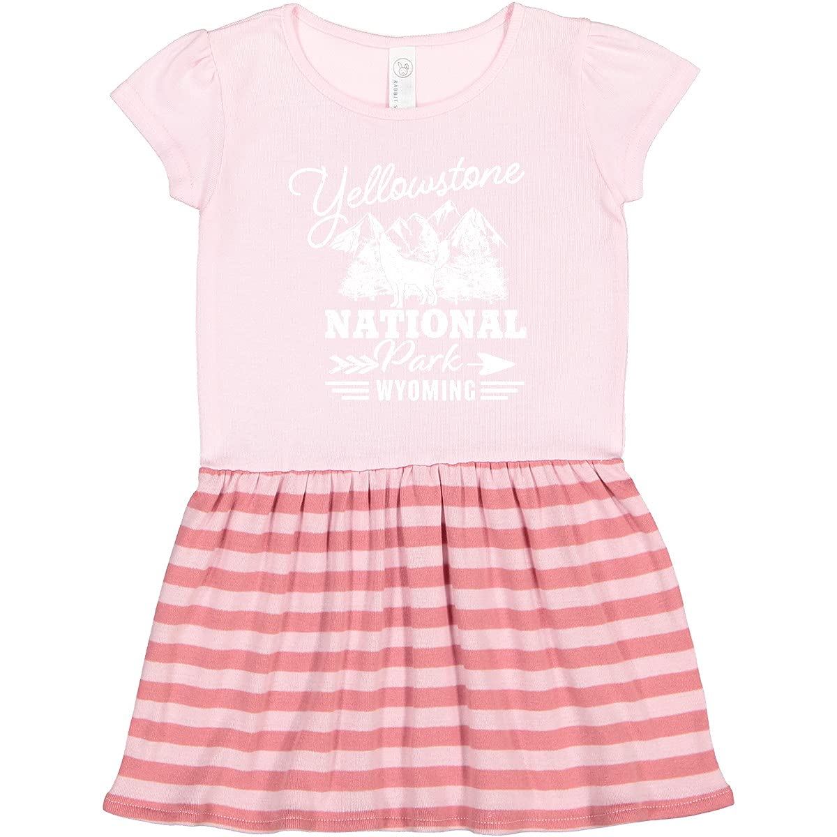 Inktastic Wyoming Yellowstone National Park Toddler Dress - Cute & Comfortable Kids Outfit for Travel, Outdoor Adventures & Family Photos
