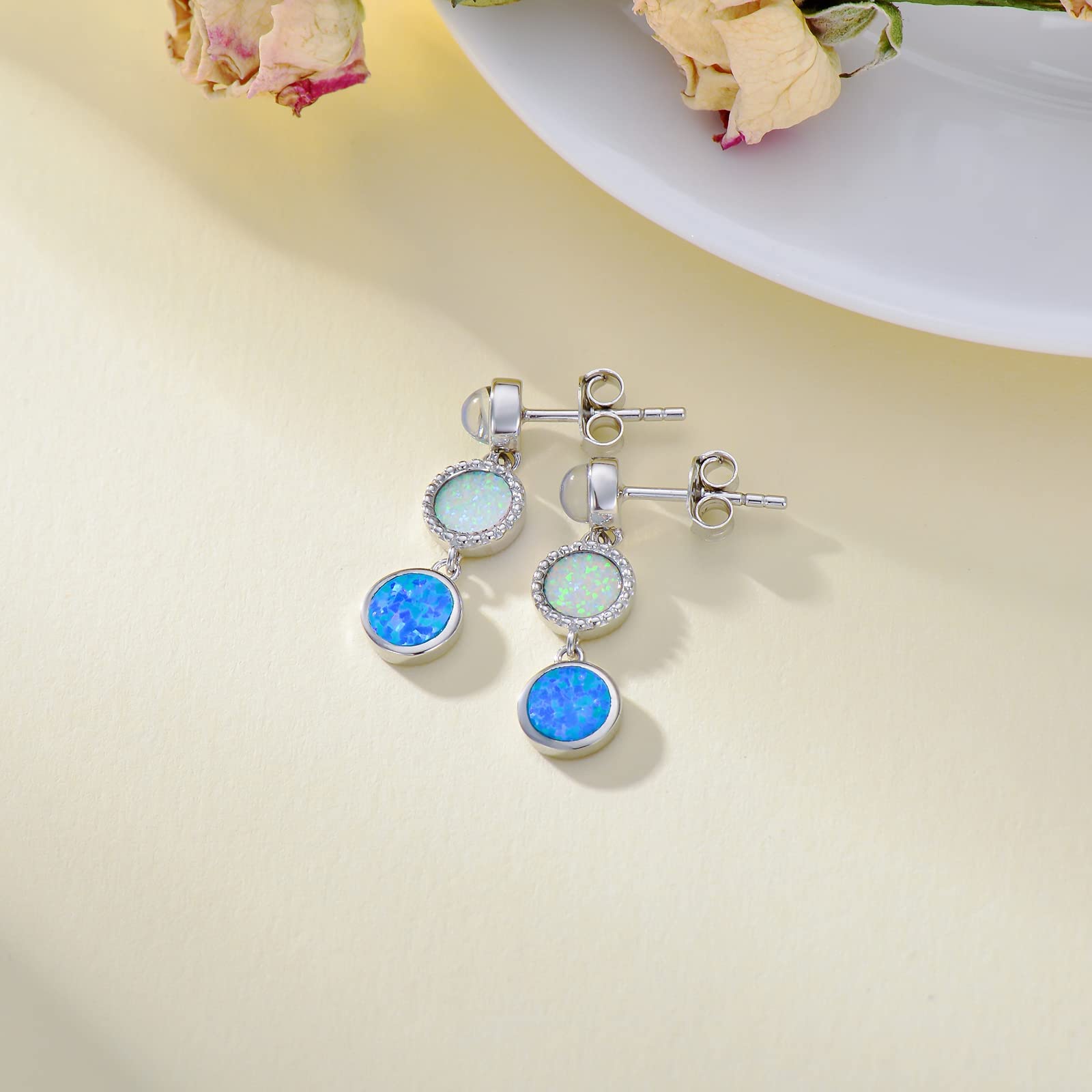 POPKIMI Sterling Silver Stud Earrings for Women - Minimalist Promise Jewelry Set, Perfect Birthday Gift for Her, Anniversary or Valentine's Day Present (Ideal for Everyday Wear, Date Nights & Special Occasions)