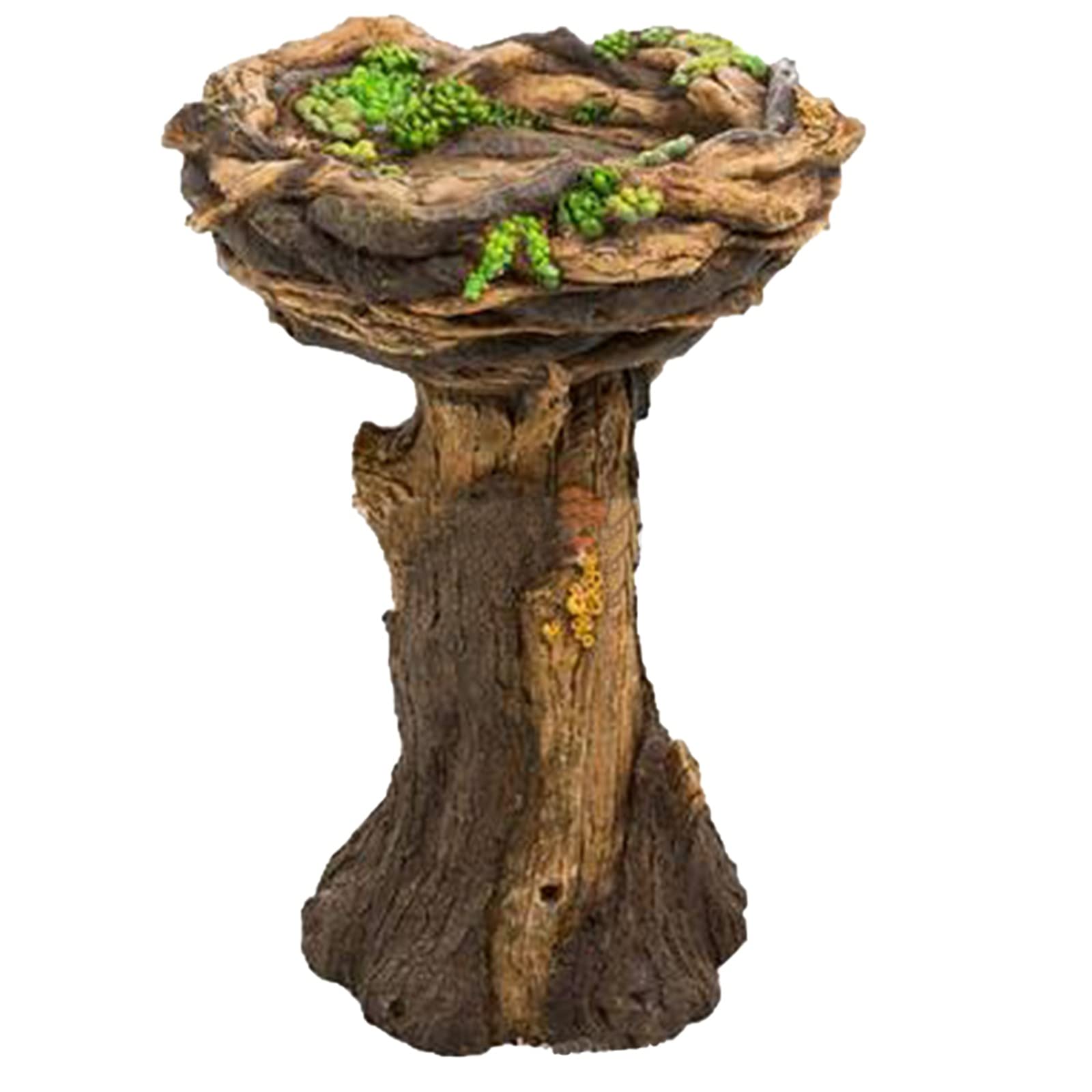 Yiser Resin Bird Bath for Outdoor Garden Decor - Antique Courtyard Lawn & Garden Decoration for Succulents, Patio & Window Houses (Multicolor, One Size) - Perfect for Backyard, Porch & Landscape Design