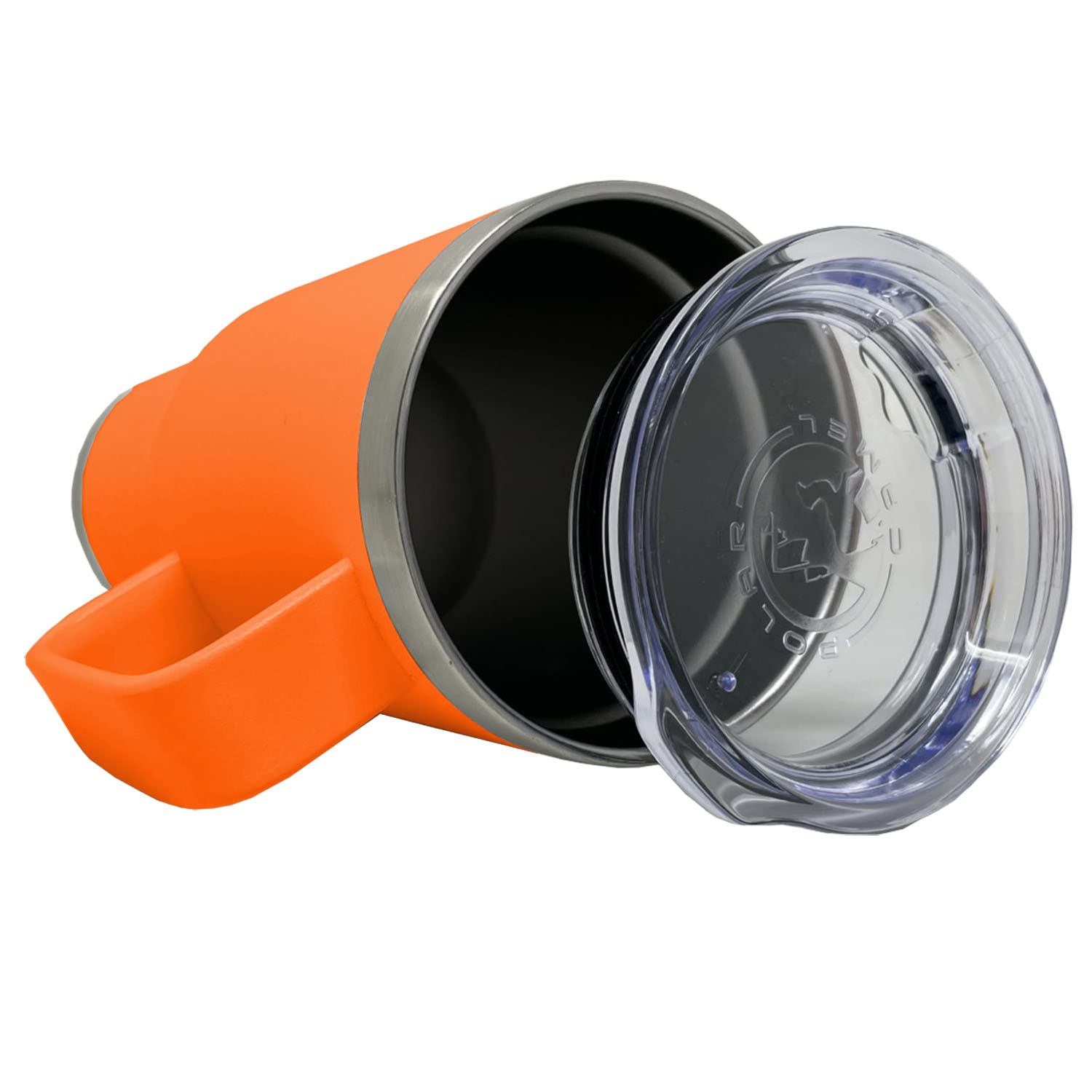 20oz Vacuum Insulated Stainless Steel Travel Mug with Handle - Custom Engraved Tennis Player Design - Keeps Drinks Hot/Cold for Hours - Perfect Gift for Women Athletes & Coffee Lovers (Orange) - Ideal for Gym, Work, Tennis Matches & Outdoor Activities