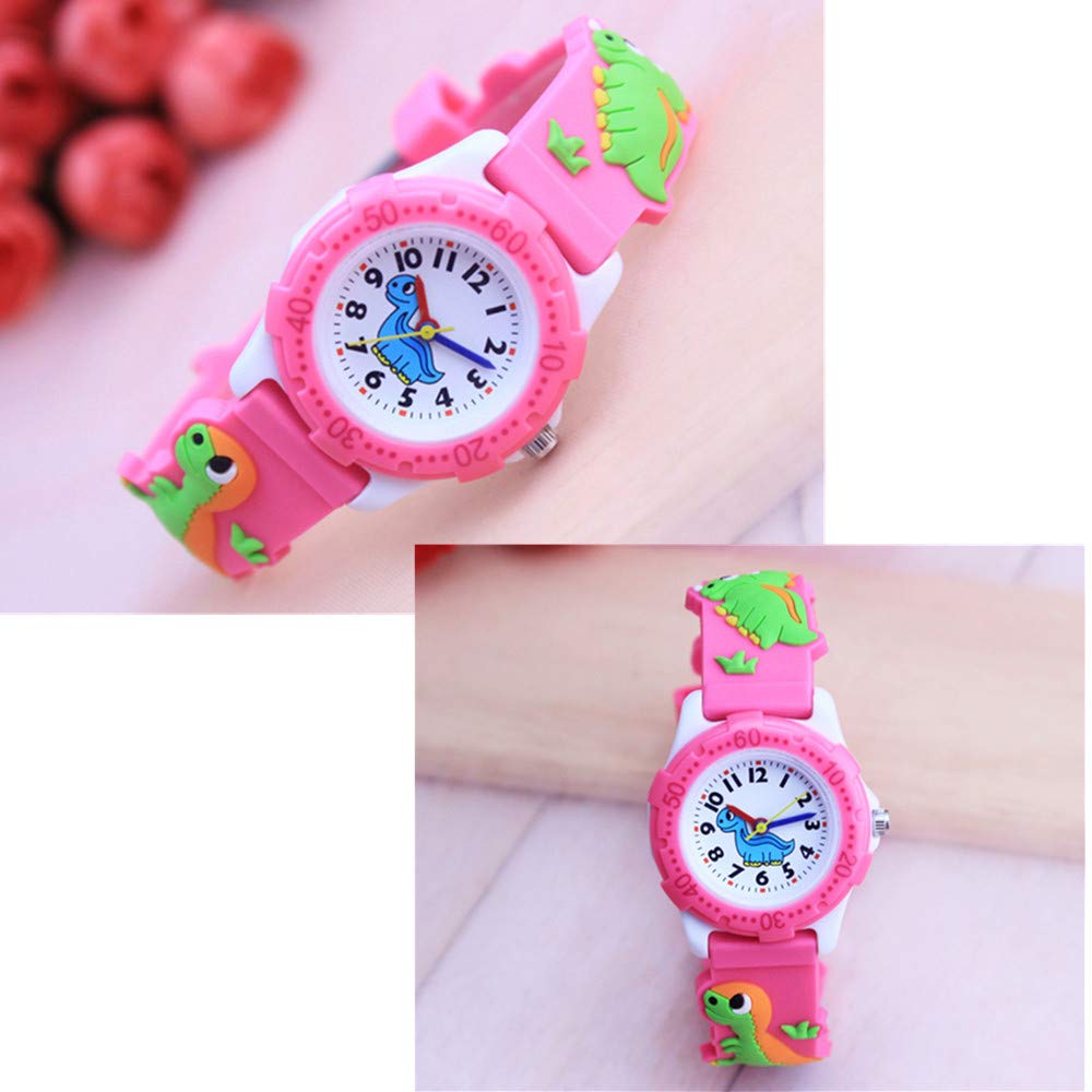 ELEOPTION Kids Analog Digital Watch for Girls and Boys - Waterproof 3D Cartoon Silicone Strap Watch with Cute Design - Perfect Birthday Gift for Toddlers | School, Playtime & Outdoor Activities