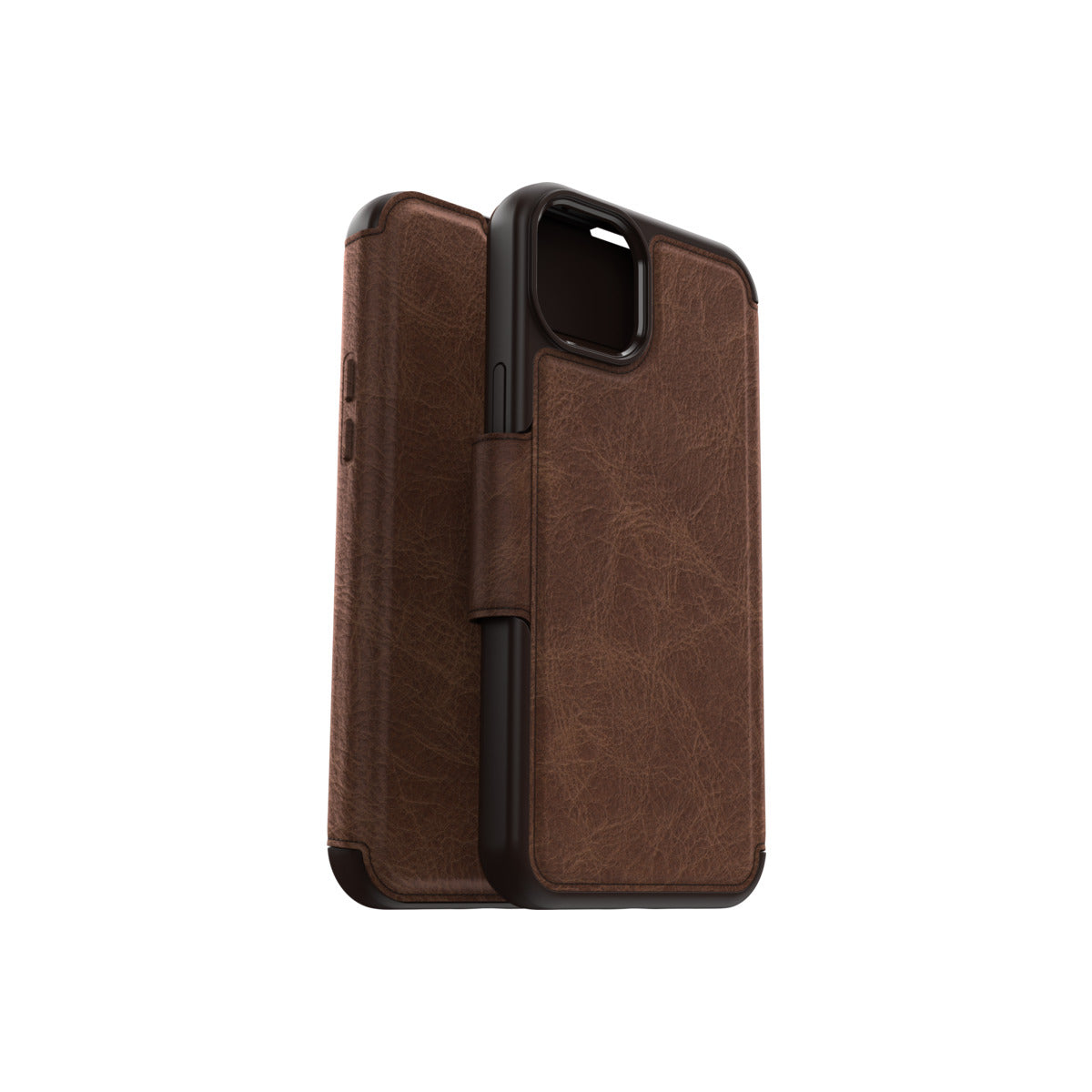 OtterBox Strada Series MagSafe Compatible Case for iPhone 15 Plus - Premium Leather Wallet & Protective Cover for Everyday Use & Business Travel