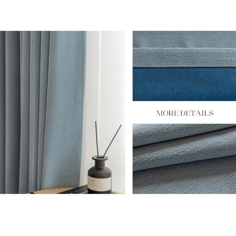 Ellie Anti-Bacterial Chenille Curtain Swatch - Soft Textured Fabric for Living Room, Bedroom & Nursery Decor - Premium Home Window Treatment