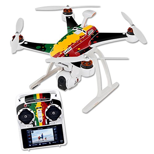 MightySkins Protective Skin Wrap for Blade Chroma Drone - Custom Rasta Flag Design | Durable Vinyl Sticker Cover for Quadcopter Protection | Perfect for Outdoor Flying, Aerial Photography & Drone Customization