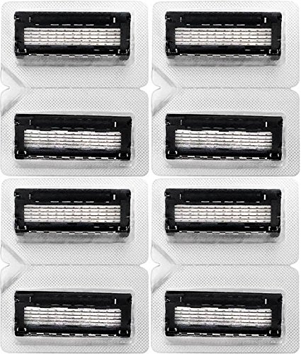 King of Shaves Replacement Razor Blades 8-Pack for K5 Razor - Premium Stainless Steel Cartridges (Handle Not Included) - Smooth Shaving for Men & Women - Perfect for Travel, Gym & Daily Grooming
