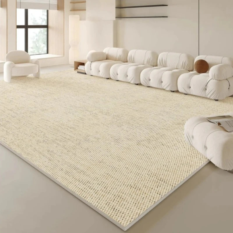 Luxury Cora Velvet WaterShield Textured Area Rug for Living Room - Soft, Stain-Resistant & Durable - Perfect for Home Decor, Family Gatherings & Cozy Spaces