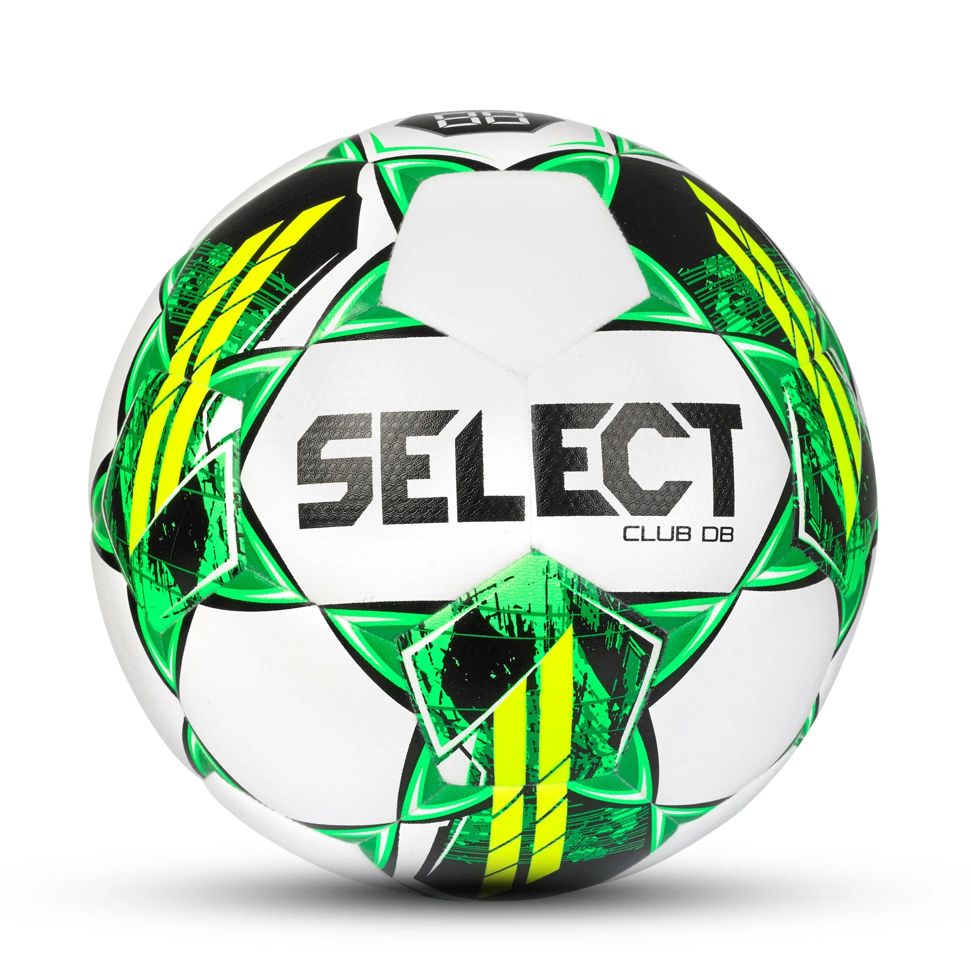 Select Sport Club DB Soccer Ball - White/Green - Official Size & Weight for Training & Matches - Perfect for Youth, School & Recreational Soccer Games
