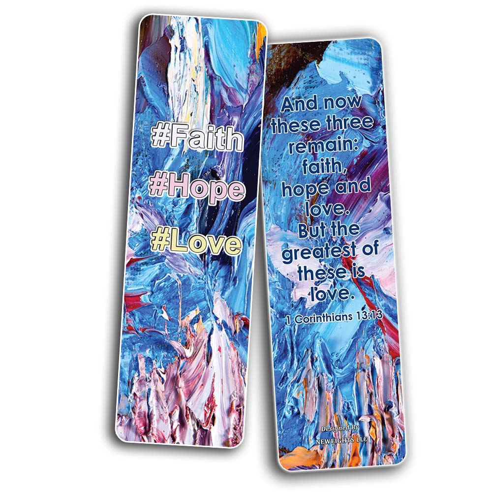 Inspiring Bible Verse Bookmarks - 12 Pack for Sunday School & Baptism Gifts