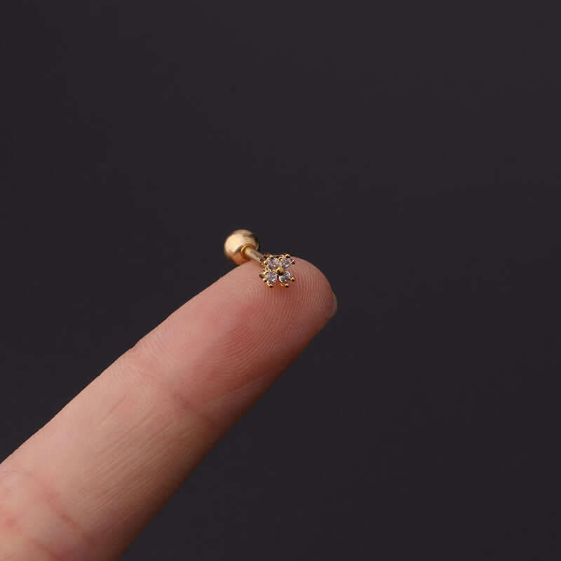 16G Bumble Bee Conch Stud Helix Piercings - Hypoallergenic Surgical Steel Earrings for Cartilage, Tragus & Helix | Perfect for Everyday Wear & Unique Style
