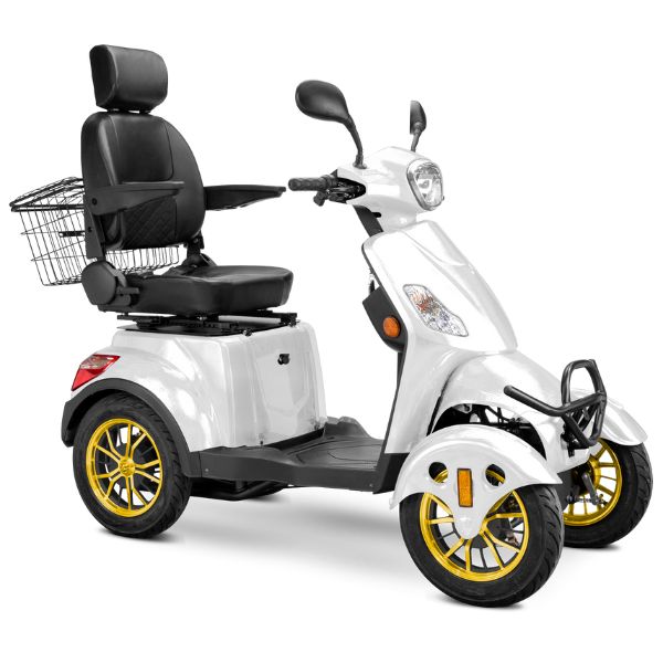 Premium Full Size 4 Wheel Mobility Scooter for Adults - Lightweight Electric Wheelchair with Long Battery Life - Ideal for Outdoor Travel, Shopping & Daily Mobility Assistance