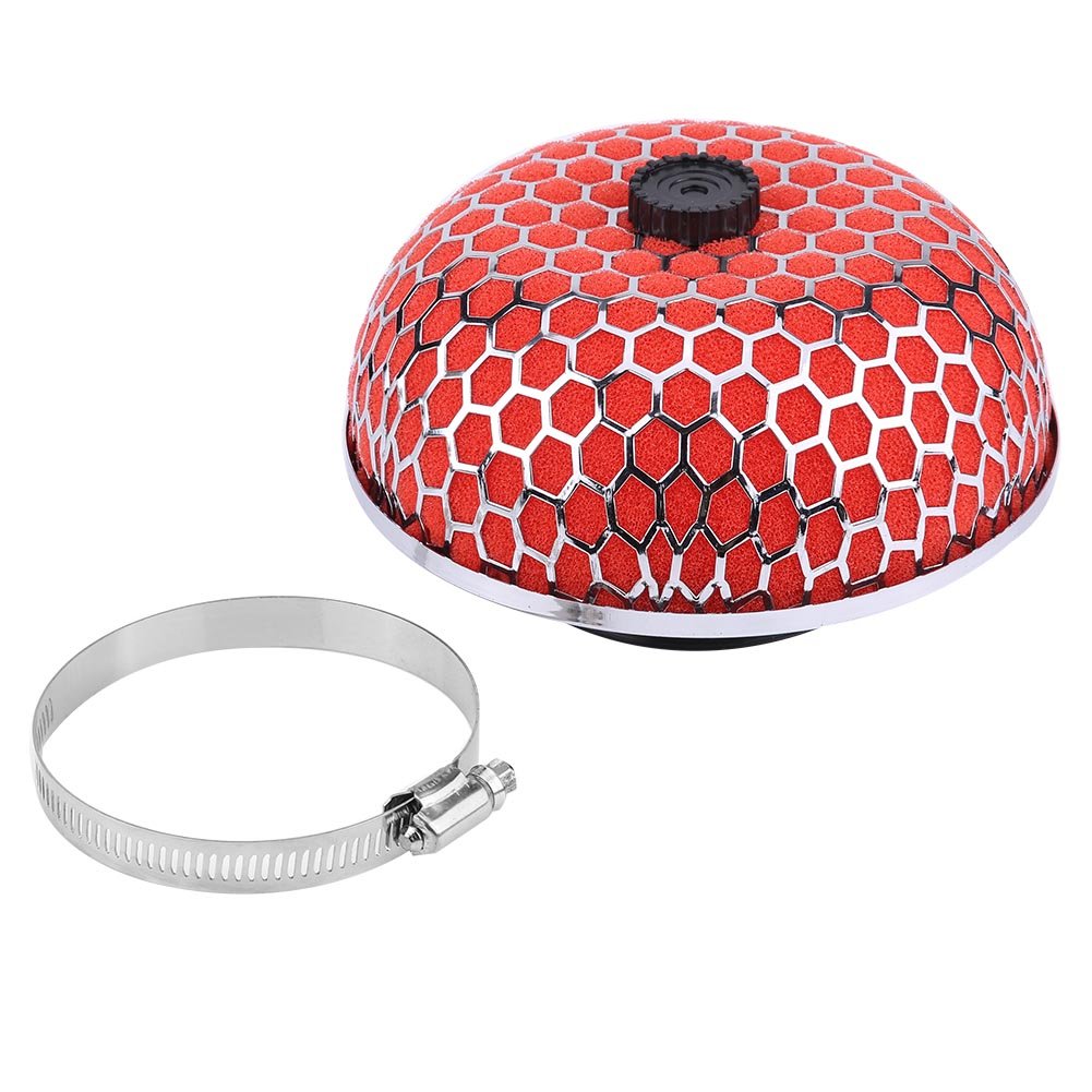 Acouto Universal High Flow Red Mushroom Foam Air Filter for Cars - Engine Performance Upgrade & Air Intake Cleaner - Perfect for Racing, Off-Road & Daily Driving