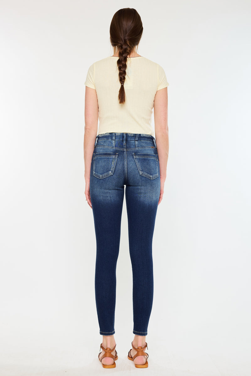 Novah High Rise Super Skinny Jeans for Women - Stretch Denim Pants, Slim Fit, Comfortable & Trendy - Perfect for Casual Wear, Night Out, and Everyday Fashion