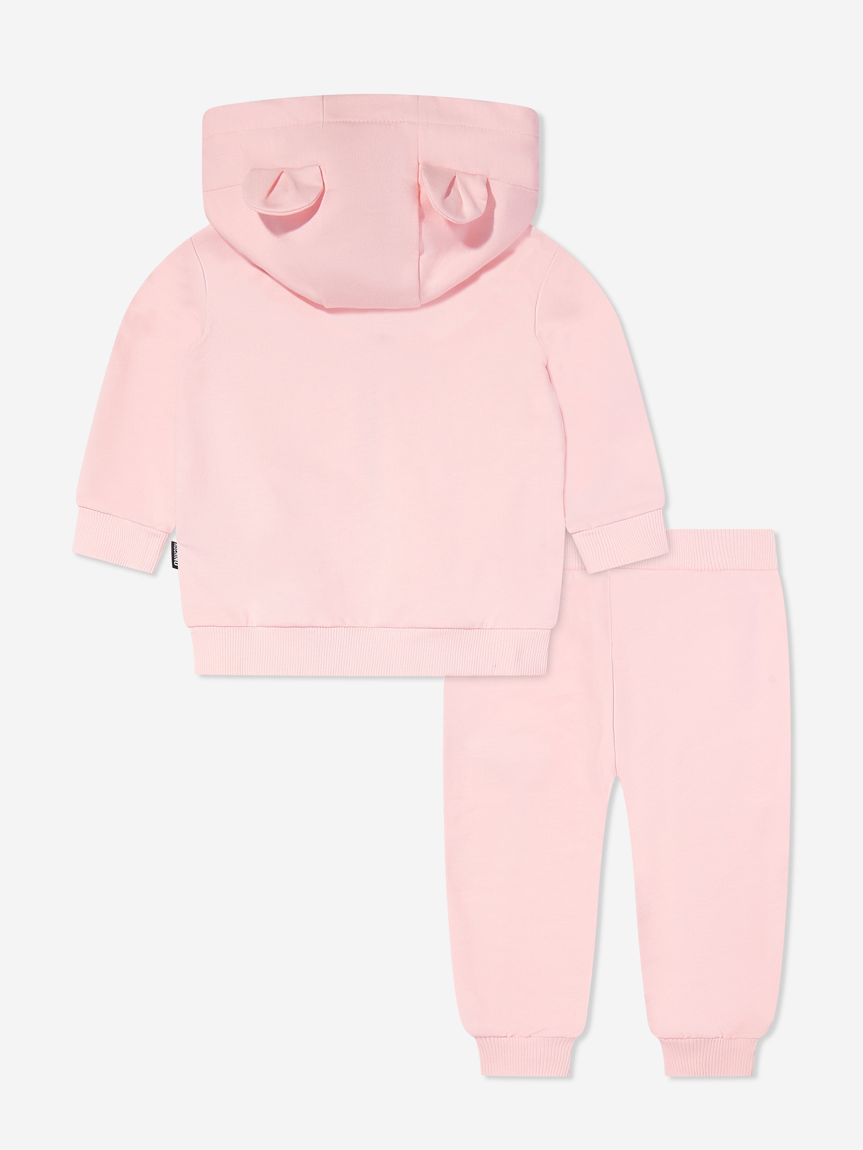 Adorable Pink Teddy Bear Tracksuit for Baby Girls - Soft & Cozy Outfit for Playtime, Photos & Special Occasions